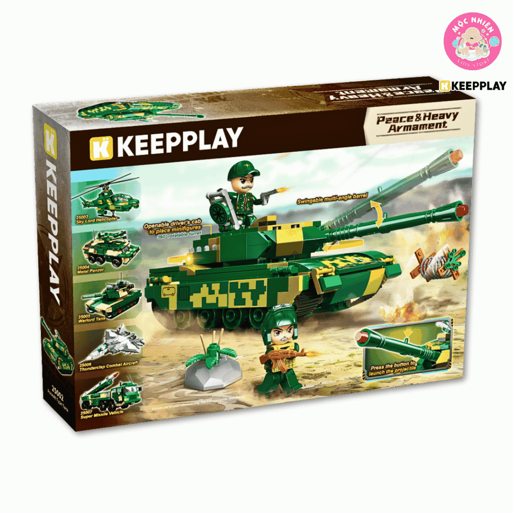 Đồ chơi lắp ráp, xếp hình Keepplay 25002 - Tấn công mạnh (289 chi tiết)