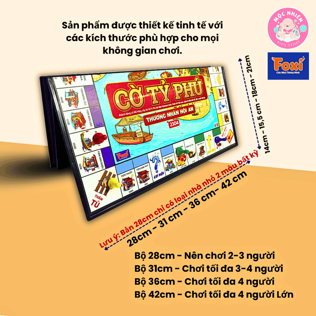 Đồ chơi Cờ tỷ phú nam châm Thương nhân Hội An - Hiệu Foxi