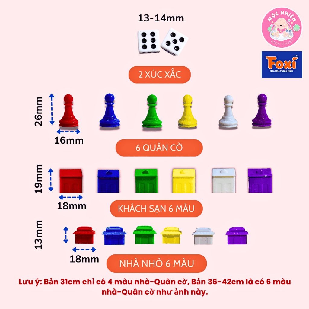 Đồ chơi Cờ Tỷ Phú Chủ Đề Vòng Quanh Thế Giới Size Lớn - Cờ Tỉ Phú Đồ Chơi Trí Tuệ Trẻ Em - Hiệu Foxi