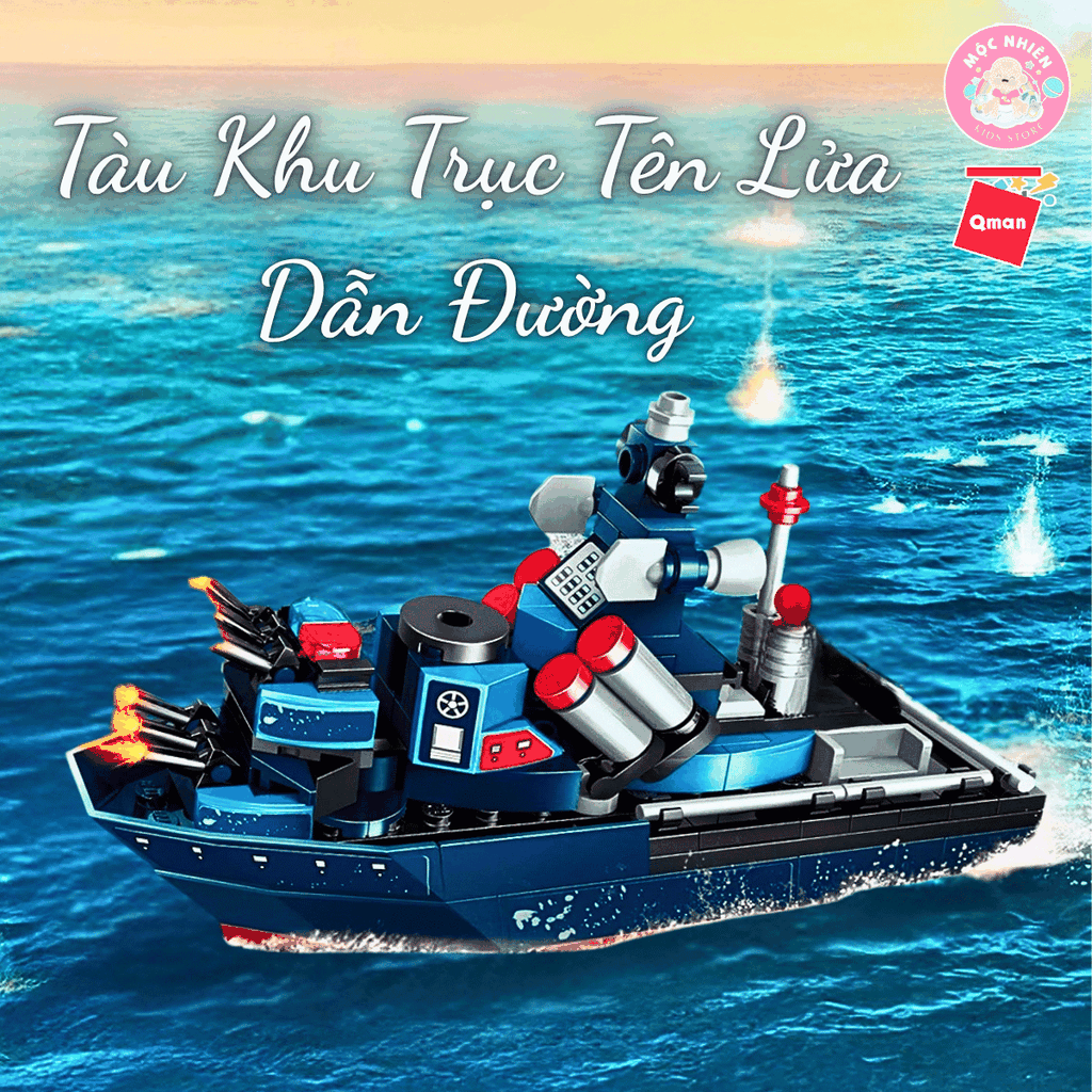 Đồ chơi lắp ráp xếp hình Qman 22016 - Biệt đội sấm sét (746 chi tiết) - Dành cho bé từ 6 tuổi