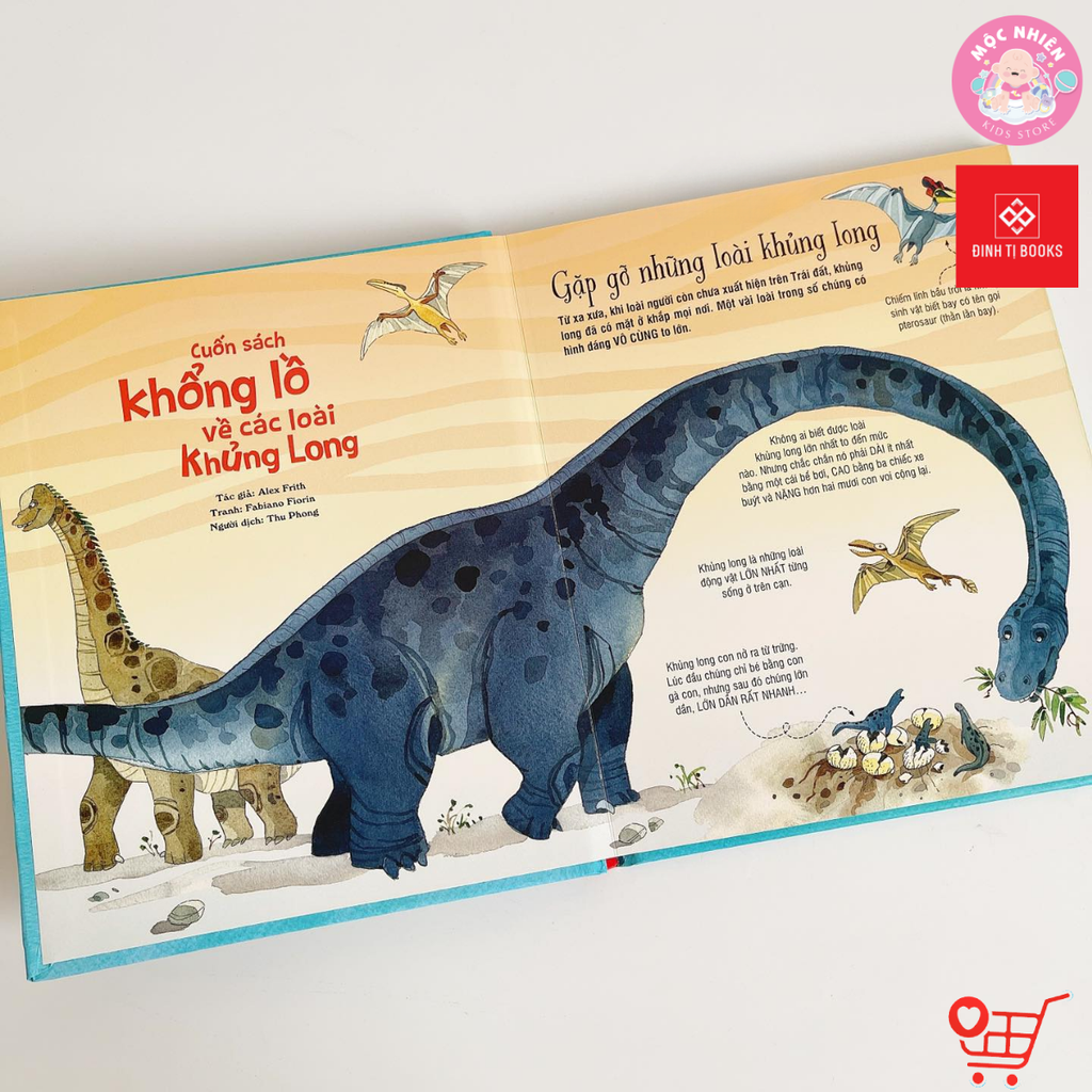 Big Book - Cuốn sách khổng lồ về các loài khủng long - Đinh Tị Books