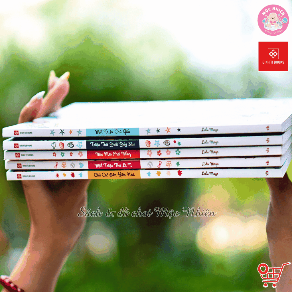 Combo 05 cuốn Sách tô màu Một triệu của Lulu Mayo (cuốn sách mang phong cách kỳ lạ, thú vị nhất) - Đinh Tị Books
