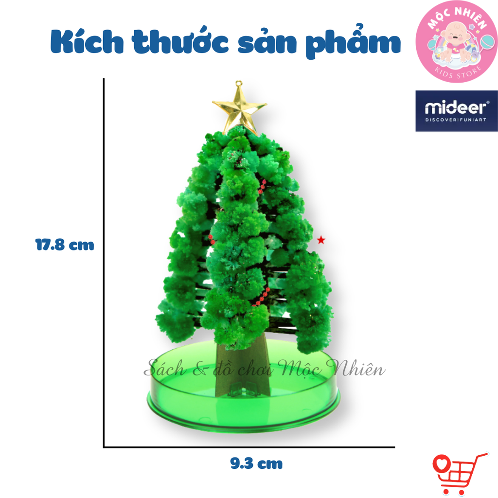 Cây Thông Noel Thần Kỳ Để Bàn Tự Nở Hoa Tuyết - Mideer Magic Christmas Tree - Quà Giáng Sinh Cho Bé Từ 6 Tuổi
