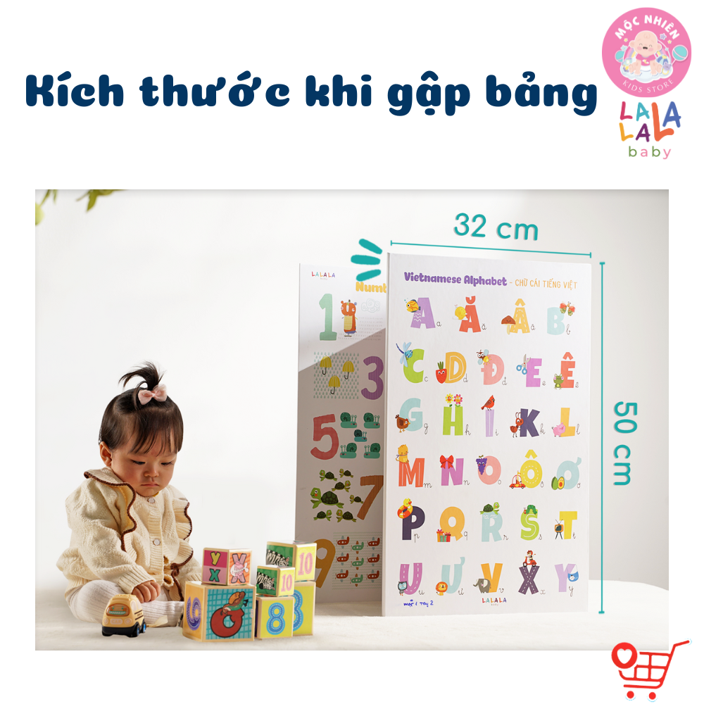 Bảng gấp thông thái- My first learning chart - Lalala Baby