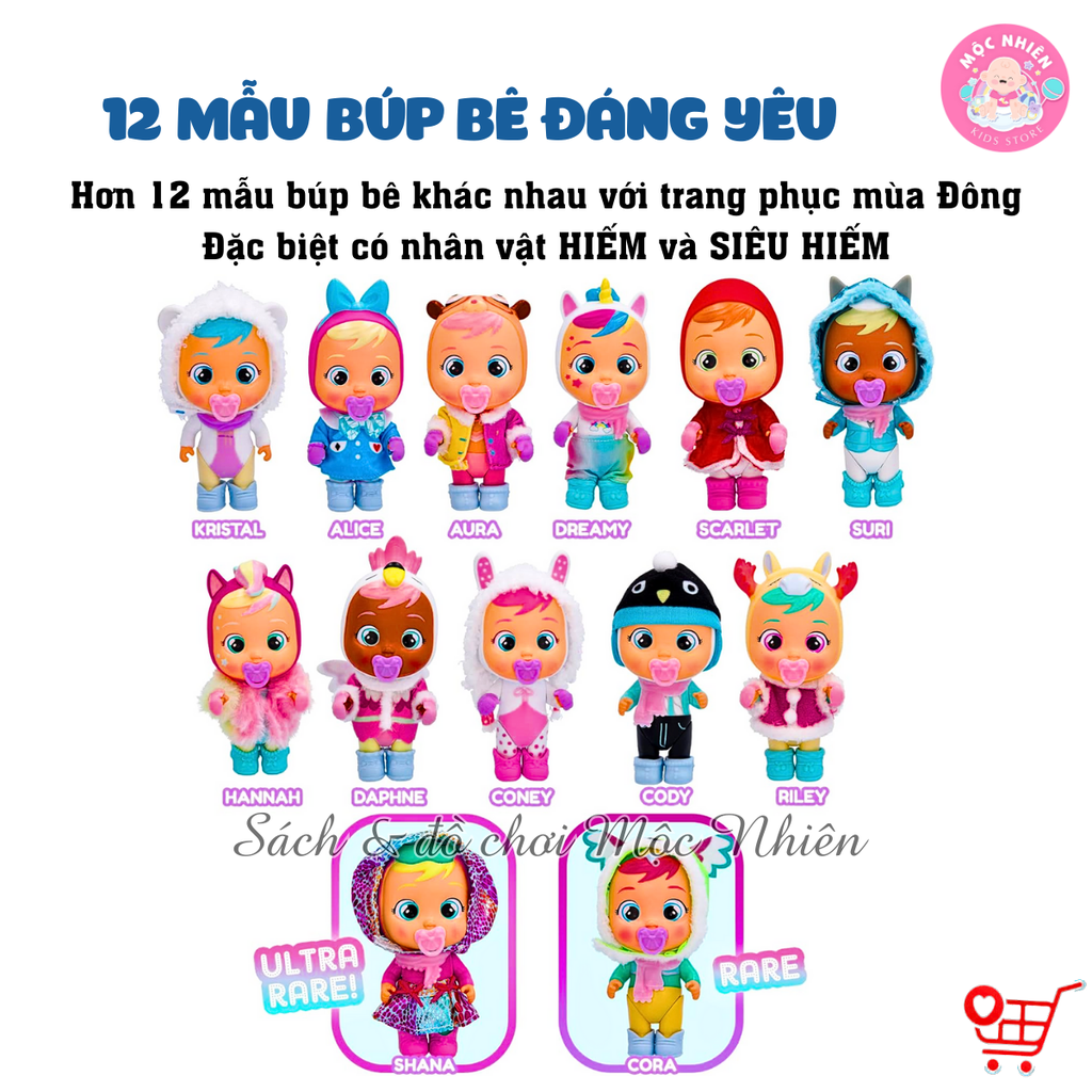 Búp bê Cry Babies Magic Tears Keep Me Warm - IMC Toys