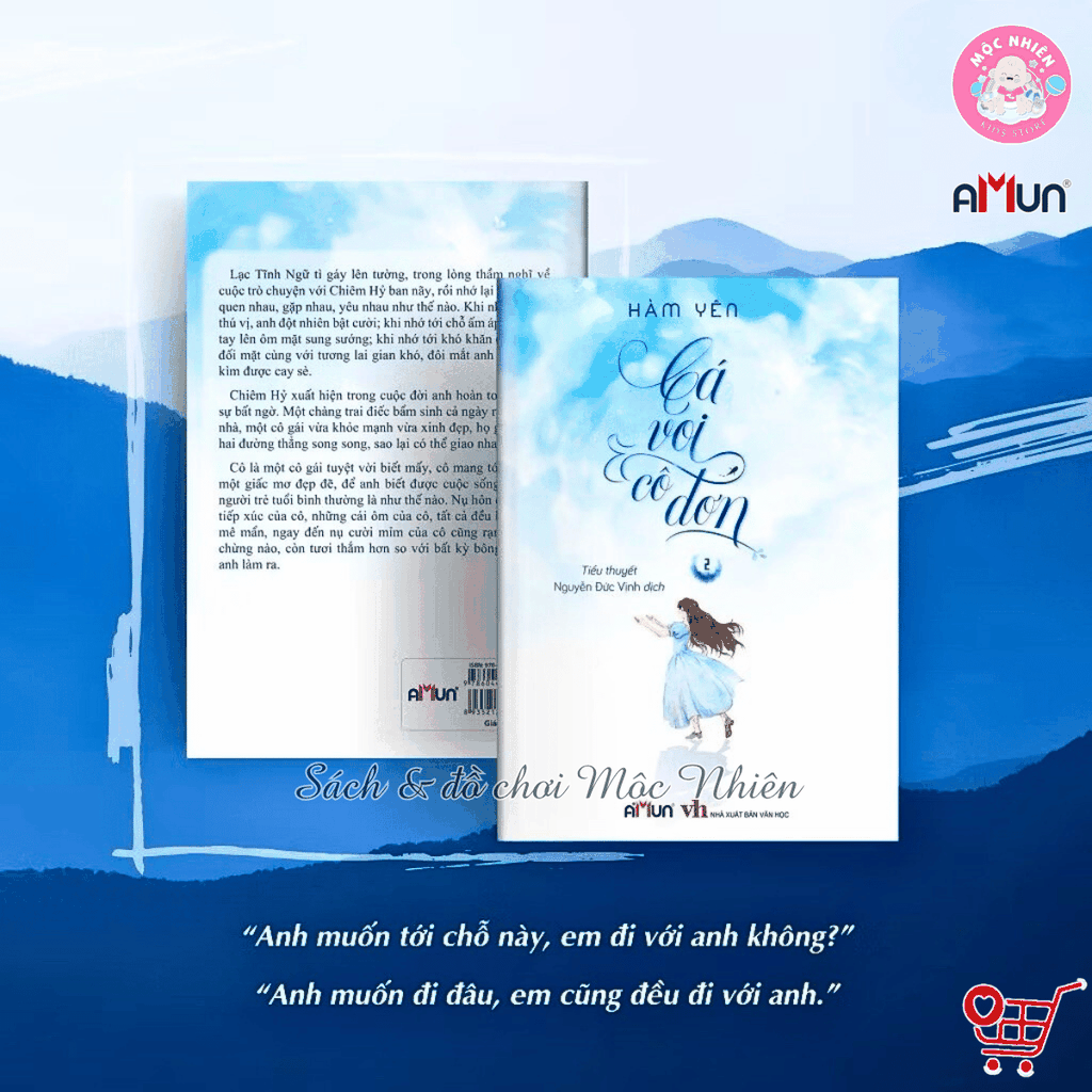 Sách Cá Voi Cô Đơn - Tiểu Thuyết Ngôn Tình Chữa Lành - Hàm Yên - Amun Đinh Tị