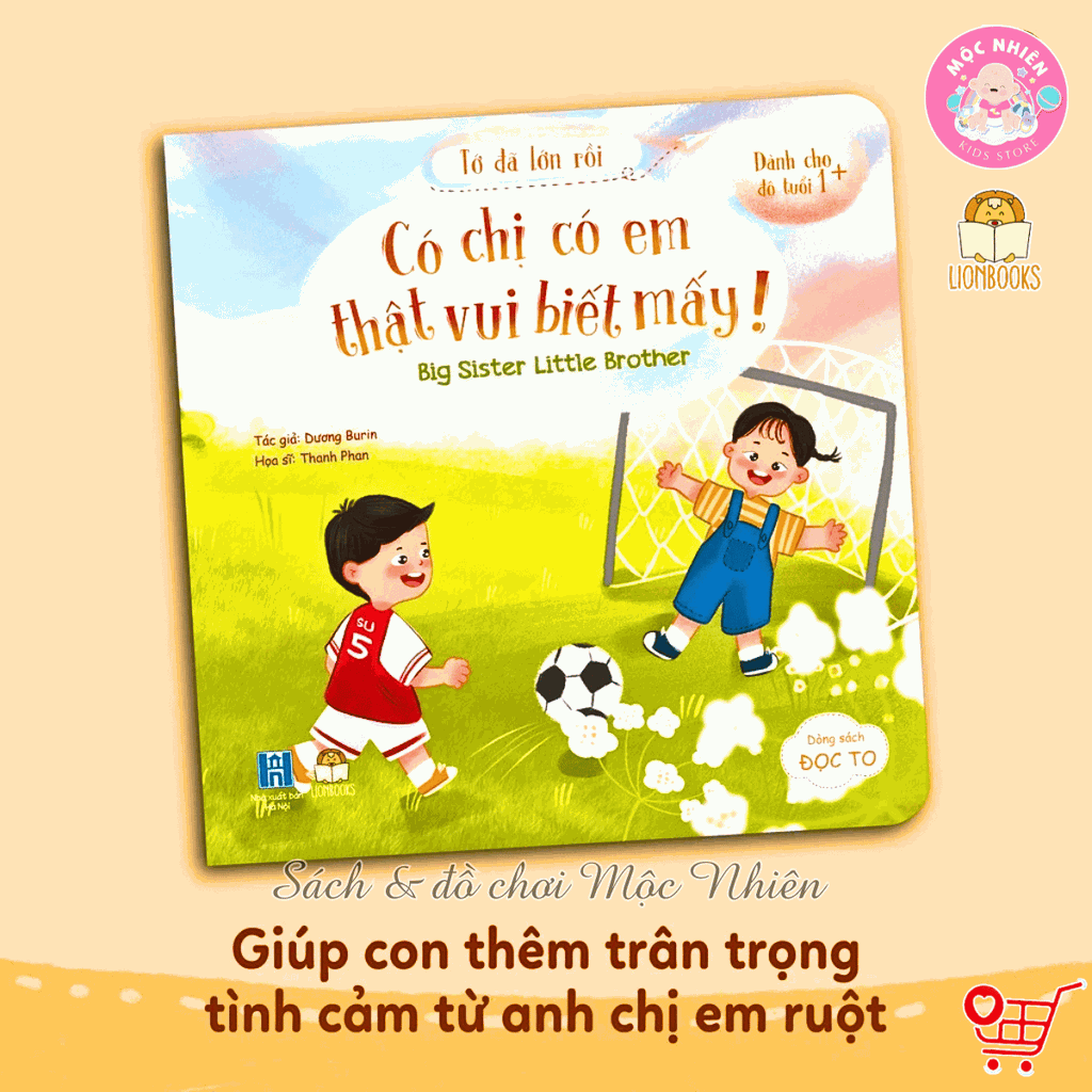 Bộ 03 cuốn sách song ngữ Anh Việt - Tớ đã lớn rồi - Lionbooks