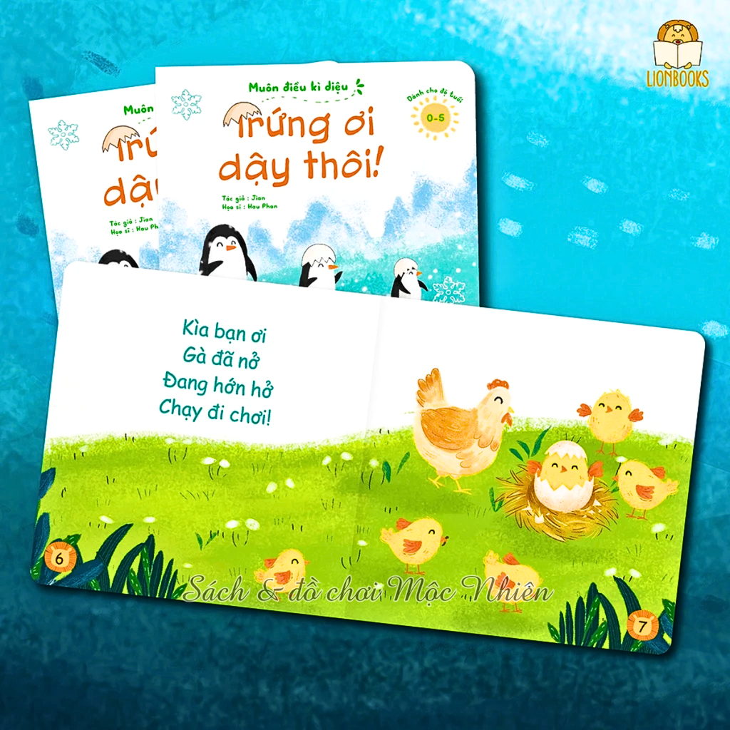 Bộ 02 cuốn sách - Muôn điều kì diệu Phần 1 (Trứng ơi dậy thôi và Bú ti bú tí) - Lionbooks
