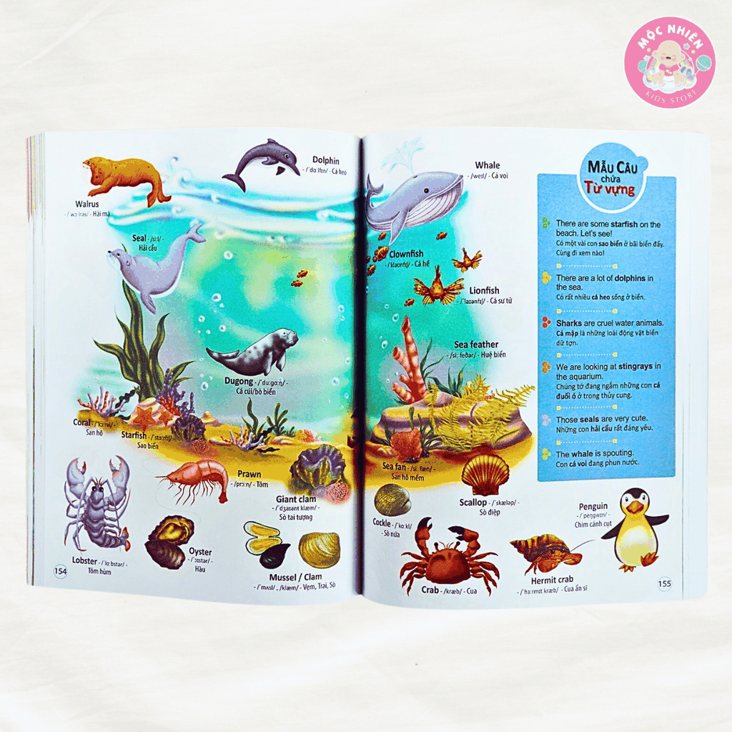 Sách - 4000 từ vựng và mẫu câu tiếng Anh thiết yếu cho trẻ em - Song ngữ Việt Anh cho trẻ từ 4 tuổi - Đinh Tị Books