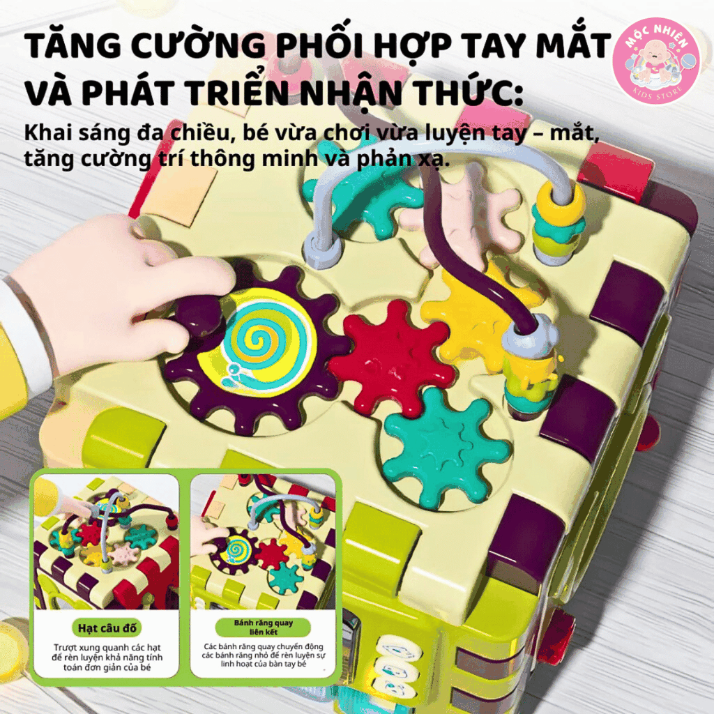 Đồ chơi Montessori khối hoạt động học và chơi Goodway