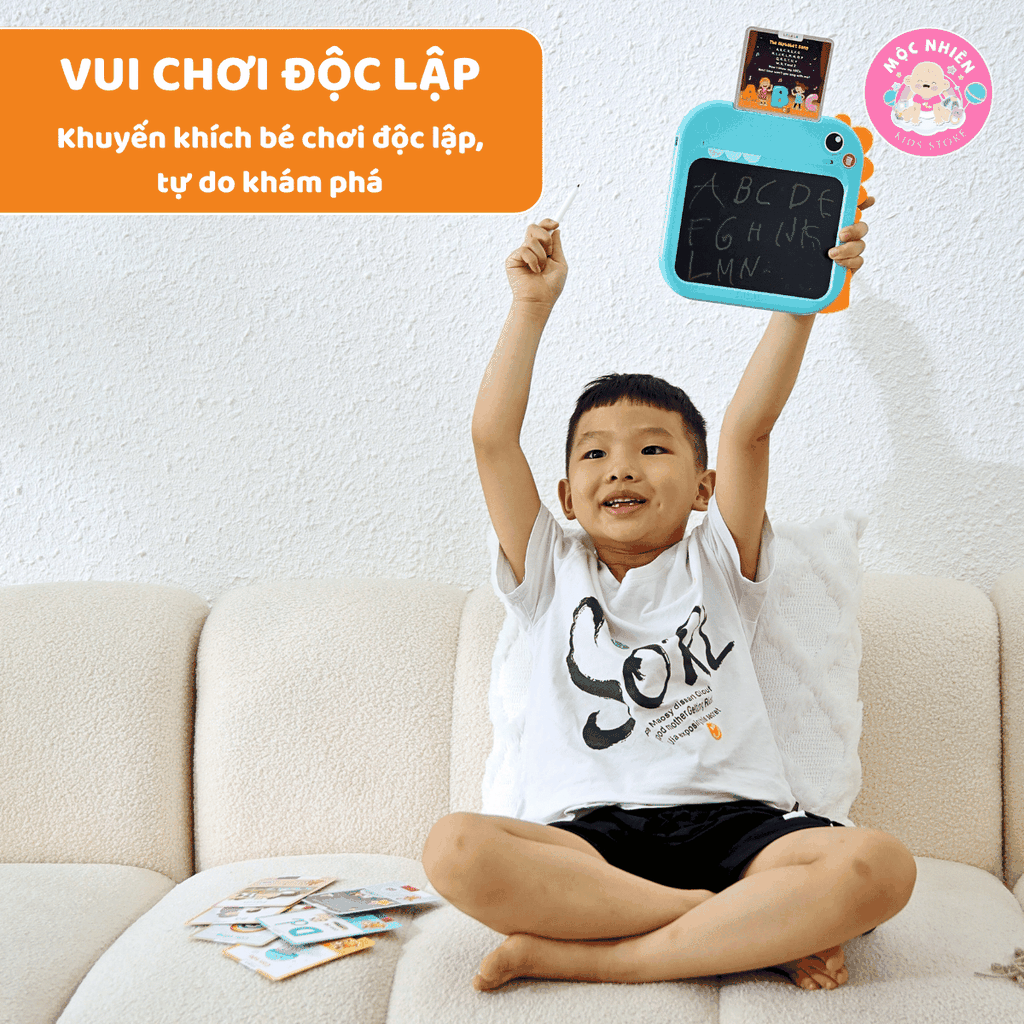 Máy Đọc Viết LalaTalk - Máy Đọc Thẻ Song Ngữ Anh Việt Có Phát Nhạc Kết Hợp Bảng Viết Tự Xóa Thông Minh Lalala Baby