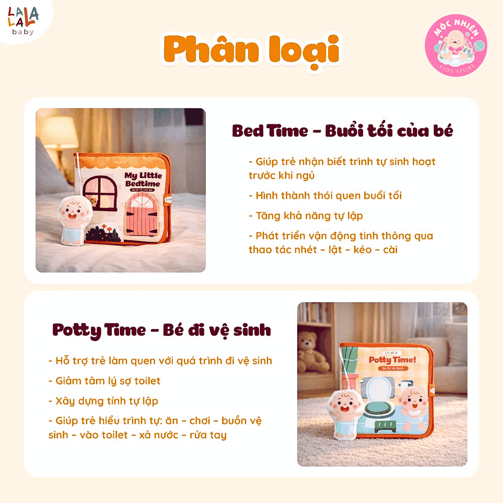 Sách vải bận rộn Lalala Baby đồ chơi vải đồ chơi đa tương tác đồ chơi montessori cho bé sơ sinh