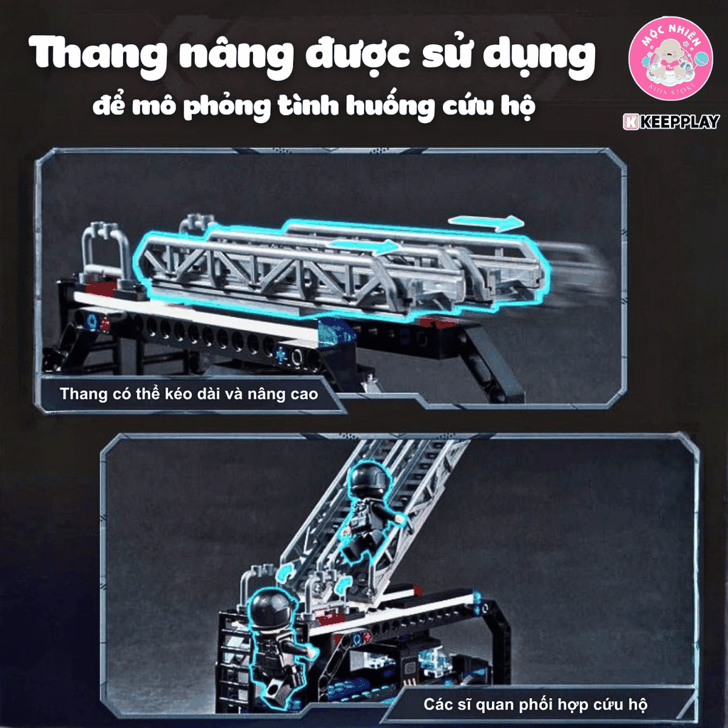 Đồ chơi lắp ráp xếp hình K Keepplay 11022 - Xe leo núi tấn công (207 chi tiết)