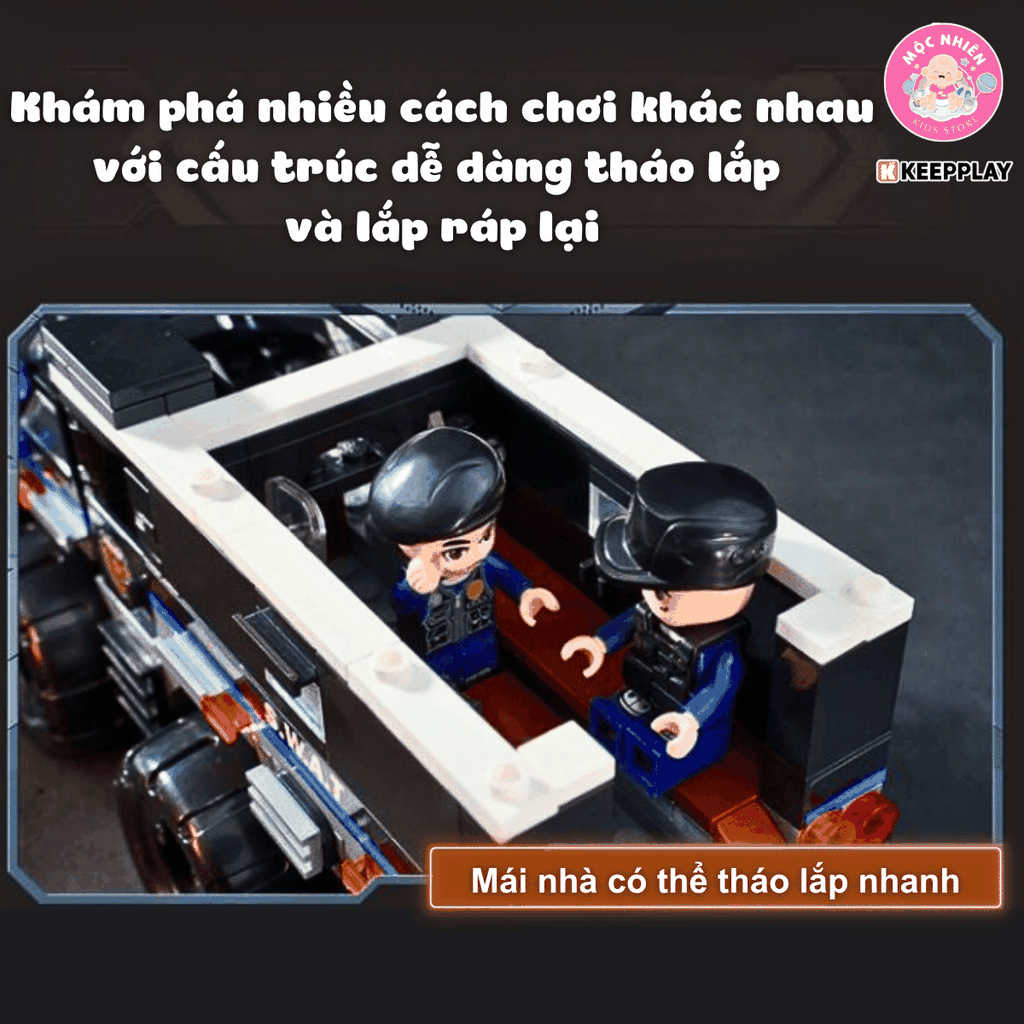 Đồ chơi lắp ráp xếp hình Keepplay 11023 - Đội đặc nhiệm chống khủng bố (364 chi tiết)