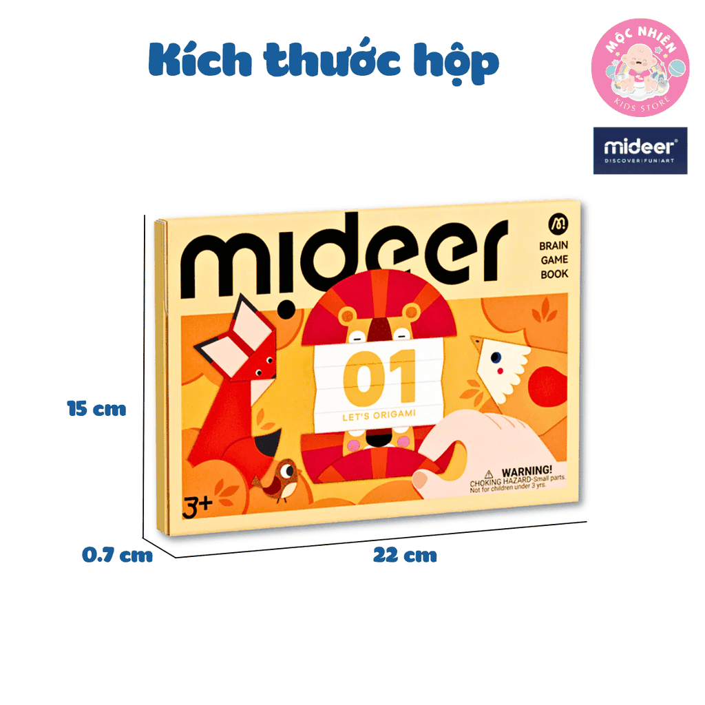 Đồ Chơi Gấp Giấy Thủ Công Origami Mideer - Cho Bé Từ 3 Tuổi Luyện Tay Khéo Léo