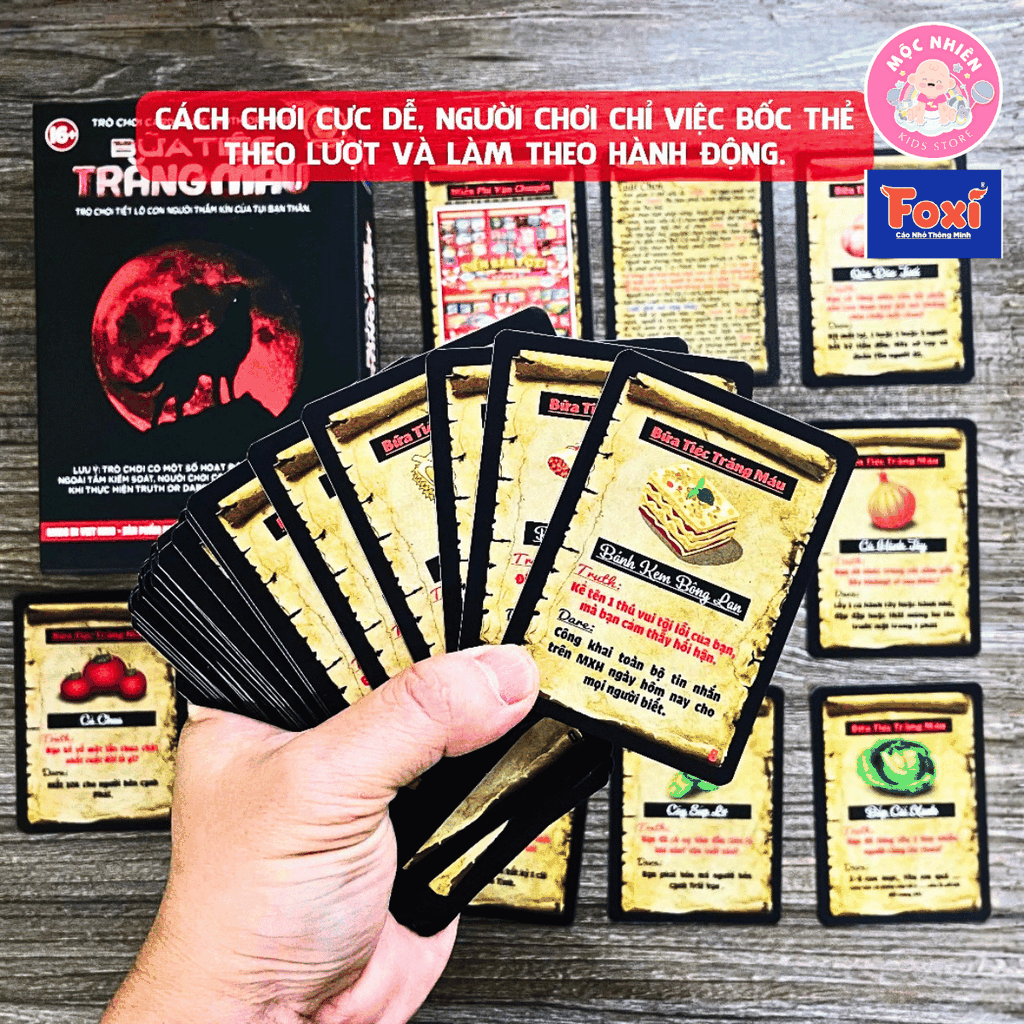 Bộ bài Truth or Dare Bữa Tiệc Trăng Máu (16+) - Foxi