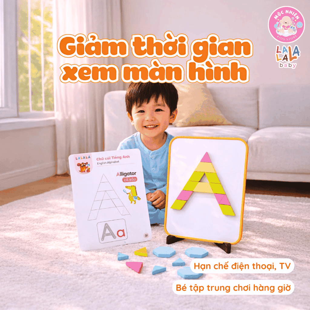 Đồ chơi xếp hình nam châm Lala Wooderland bằng gỗ cao cấp phát triển tư duy sáng tạo logic cho bé - Lalala baby