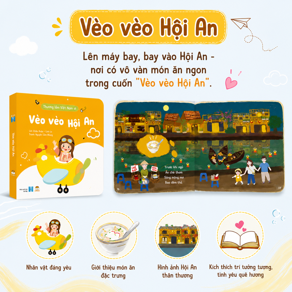 Sách thơ - Bộ Việt Nam quê mình 3 cuốn Bồi cứng tái bản cho bé 0-6 tuổi - Lionbooks