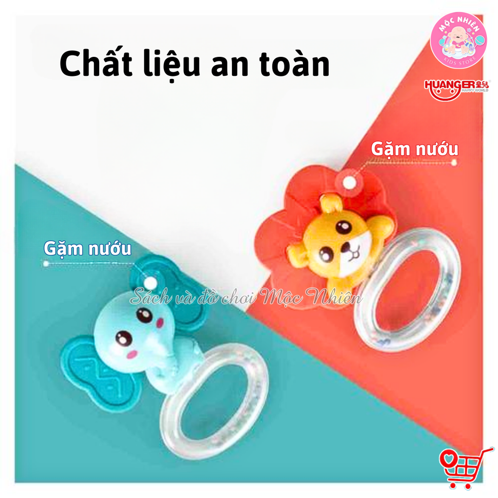 Đồ chơi Huanger HE0132 - Bộ 6 lục lạc động vật dễ thương (chịu được nhiệt độ sôi của nước)