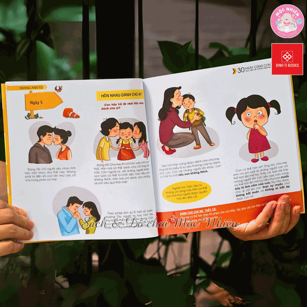Sách - 30 ngày cùng con học hiểu về chống xâm hại - Đinh Tị Books