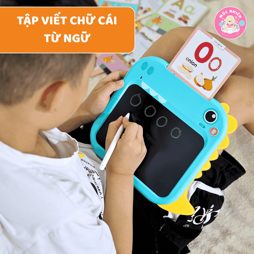 Máy Đọc Viết LalaTalk - Máy Đọc Thẻ Song Ngữ Anh Việt Có Phát Nhạc Kết Hợp Bảng Viết Tự Xóa Thông Minh Lalala Baby
