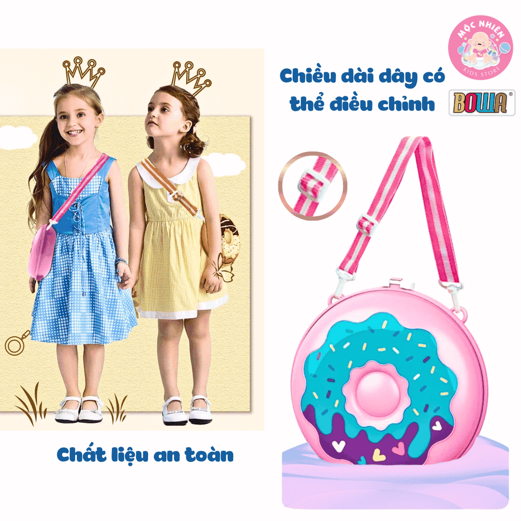 Đồ chơi nhập vai Bowa 8154 - Túi đeo trang điểm 23 chi tiết