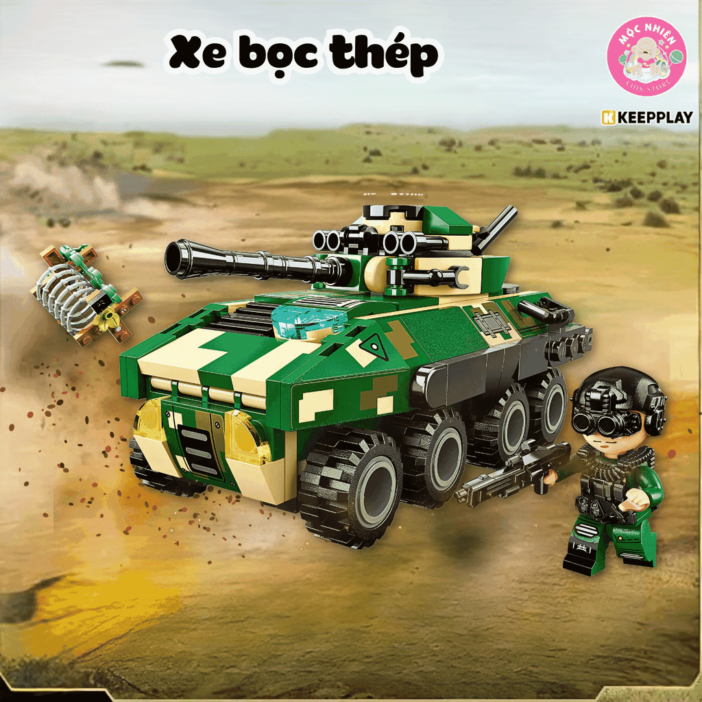 Đồ chơi lắp ráp, xếp hình Keepplay 25001 - Biệt đội vì hòa bình (896 chi tiết)
