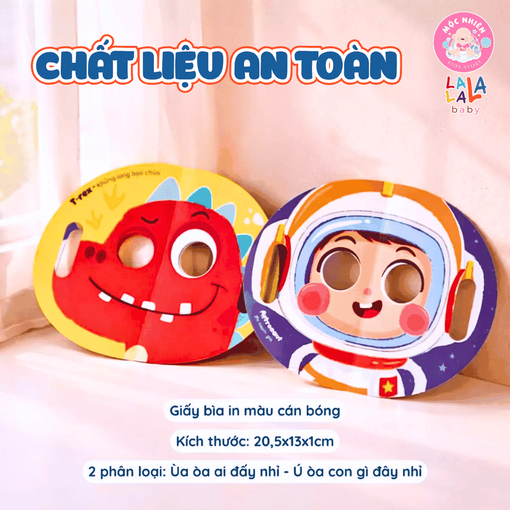 Combo 02 cuốn Sách ú oà Peek a boo Ai đây nhỉ thú vị - kích thích trí tưởng tượng phát triển khả năng ghi nhớ Lalala baby