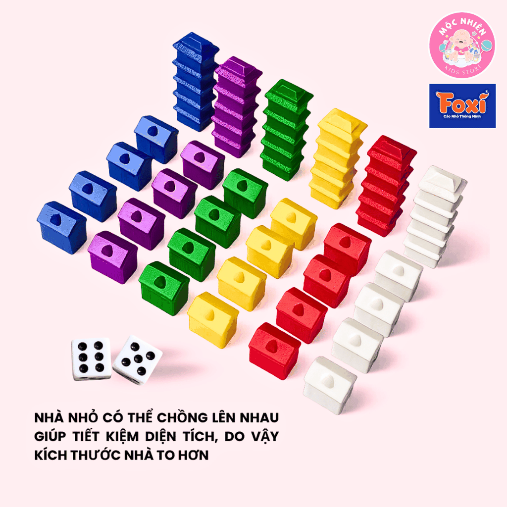Đồ chơi Cờ Tỷ Phú Chủ Đề Vòng Quanh Thế Giới Size Lớn - Cờ Tỉ Phú Đồ Chơi Trí Tuệ Trẻ Em - Hiệu Foxi