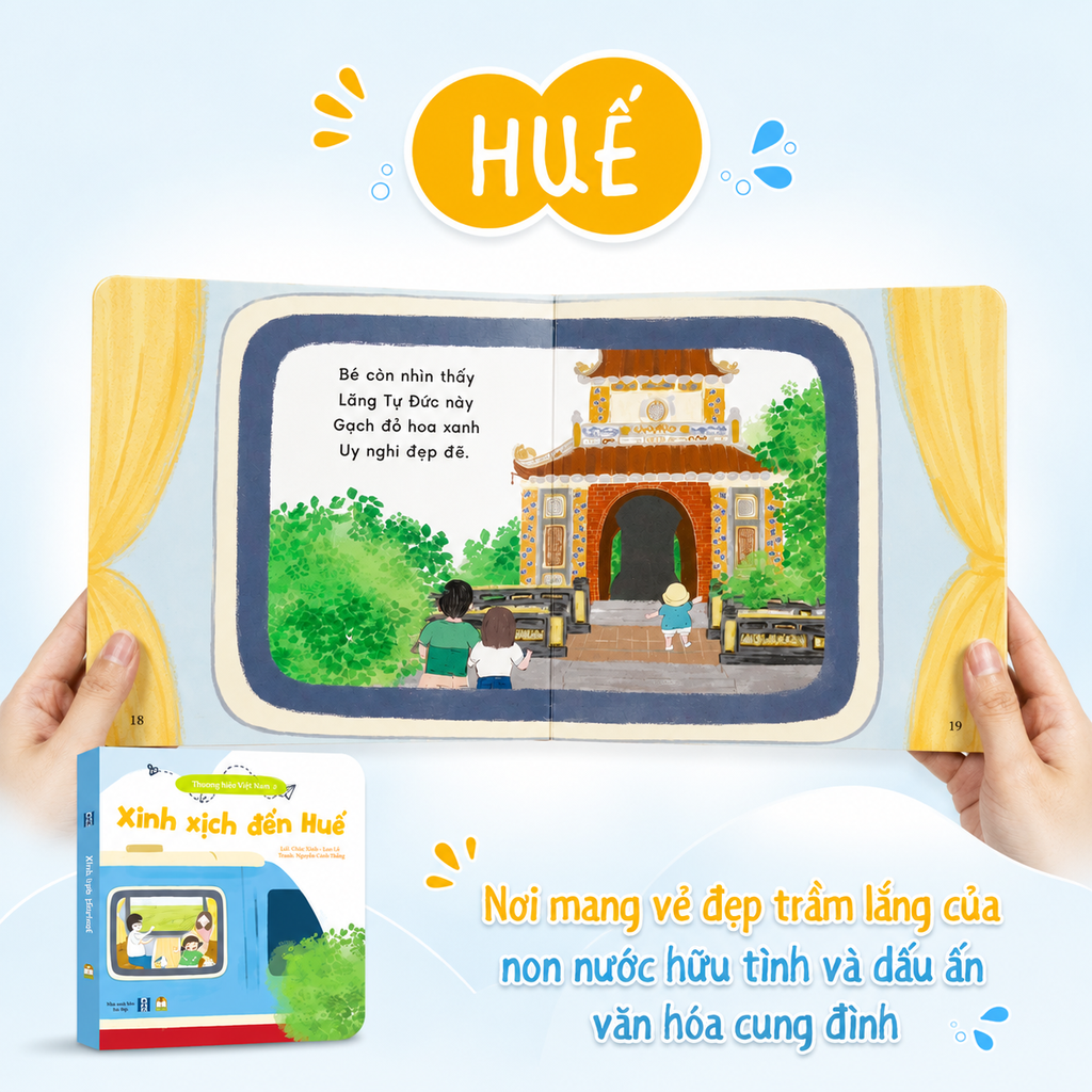 Sách thơ - Bộ Việt Nam quê mình 3 cuốn Bồi cứng tái bản cho bé 0-6 tuổi - Lionbooks