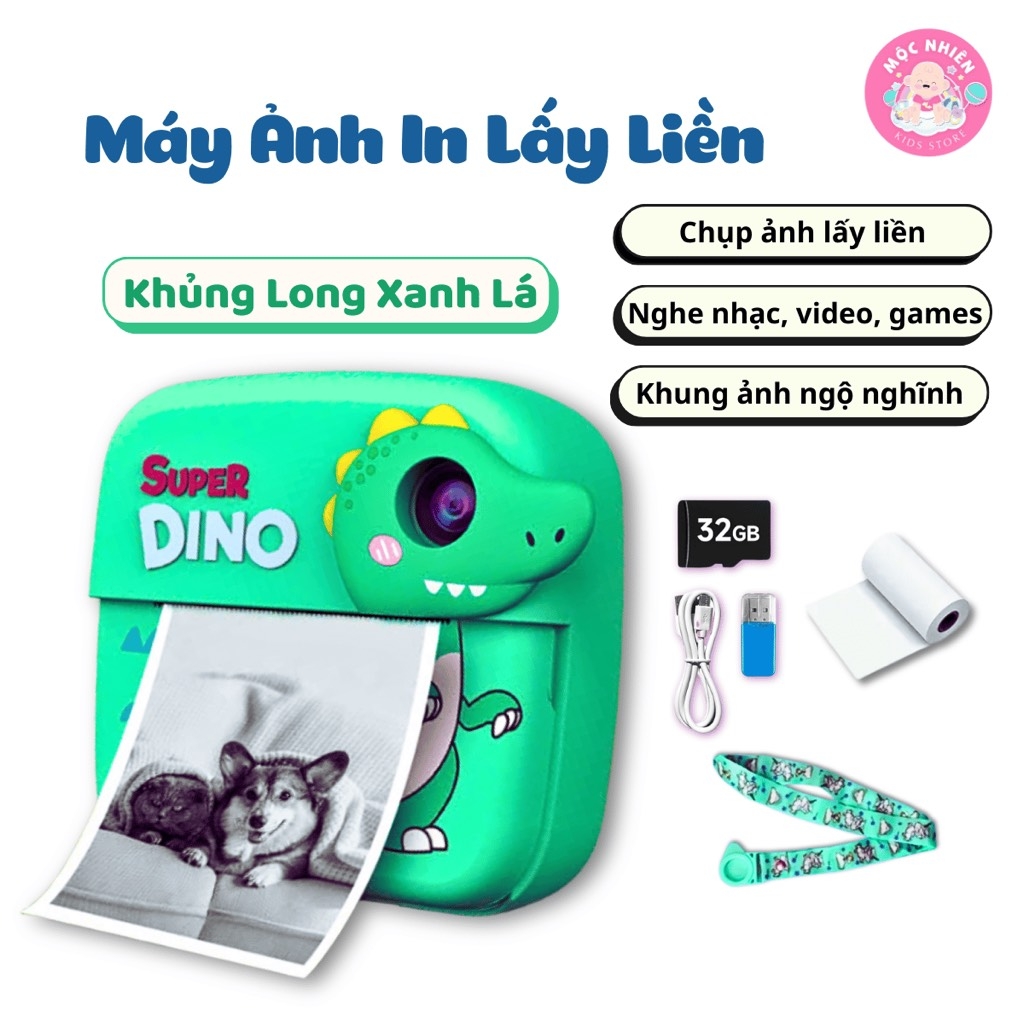 Máy chụp hình in ảnh lấy liền - Máy ảnh kỹ thuật số tự in cho bé (Instant Print Camera)