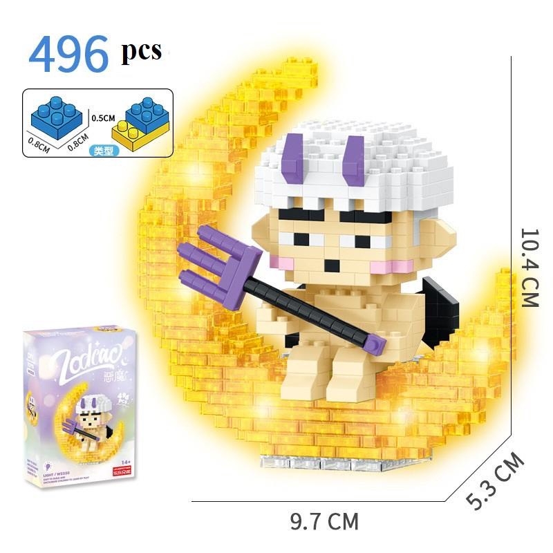 Lego mini 3D - 12 cung hoàng đạo - Có phát sáng