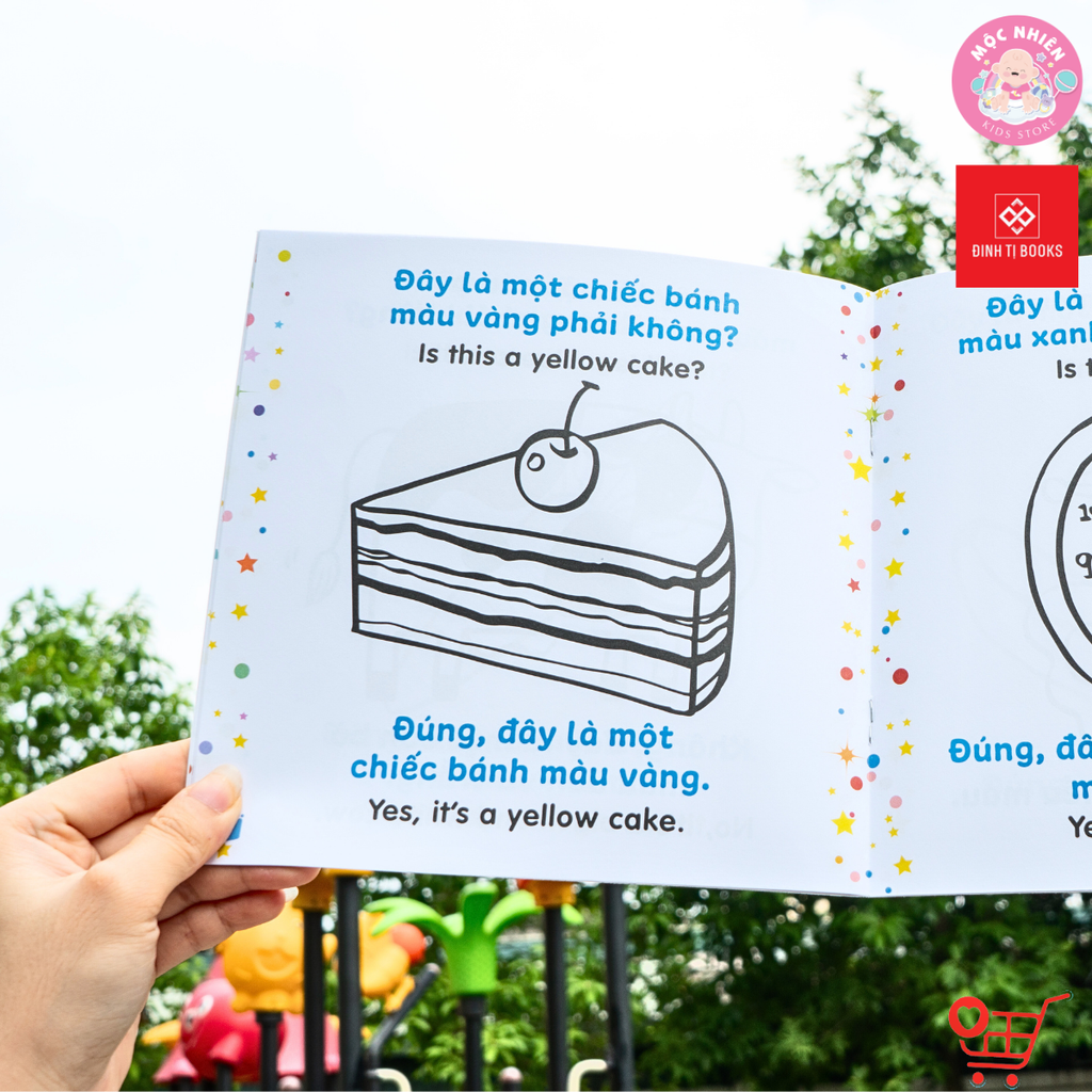Sách - Tô màu sáng tạo Bé học tiếng anh - Trọn bộ 6 cuốn dành cho bé 3 - 6 tuổi - Đinh Tị Books