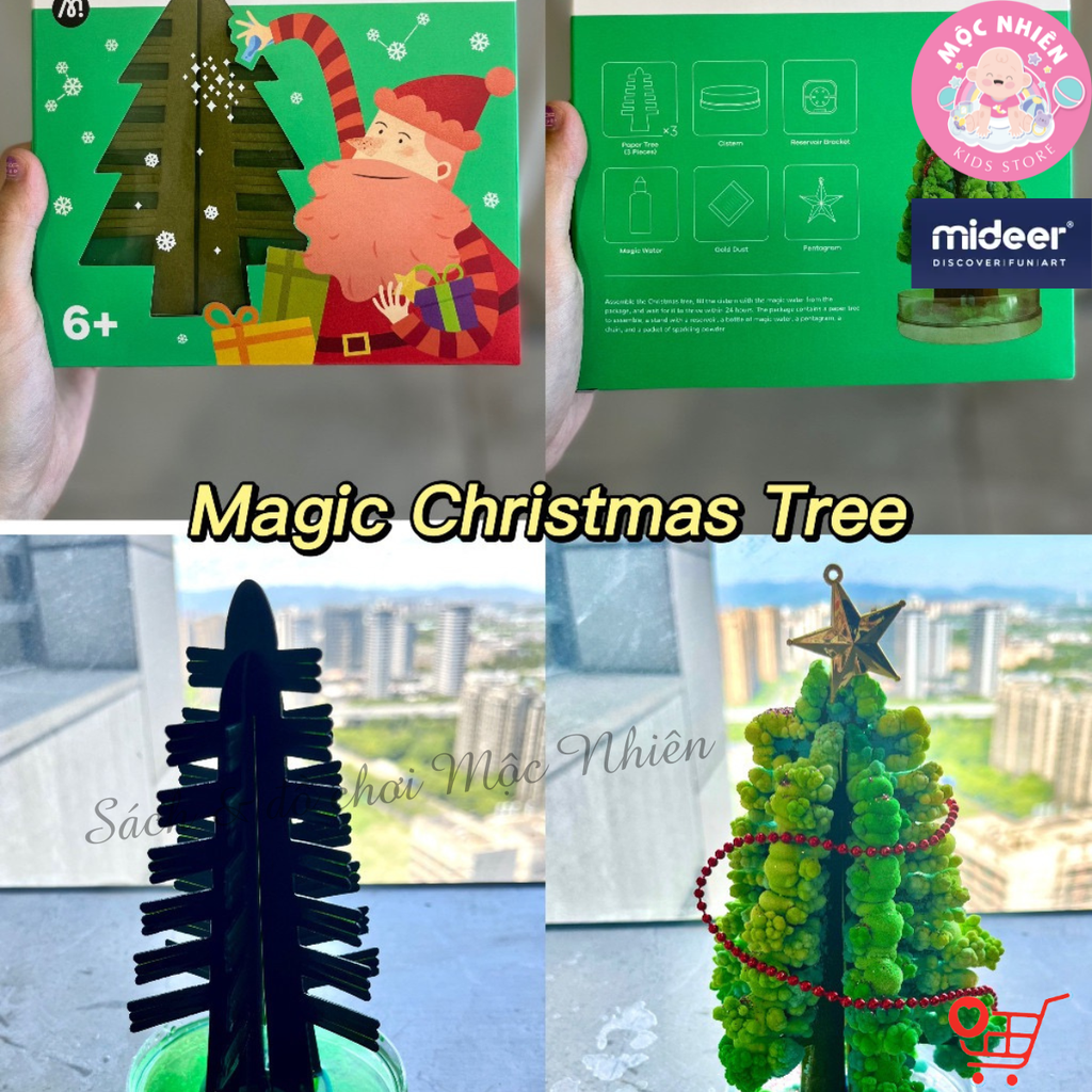 Cây Thông Noel Thần Kỳ Để Bàn Tự Nở Hoa Tuyết - Mideer Magic Christmas Tree - Quà Giáng Sinh Cho Bé Từ 6 Tuổi