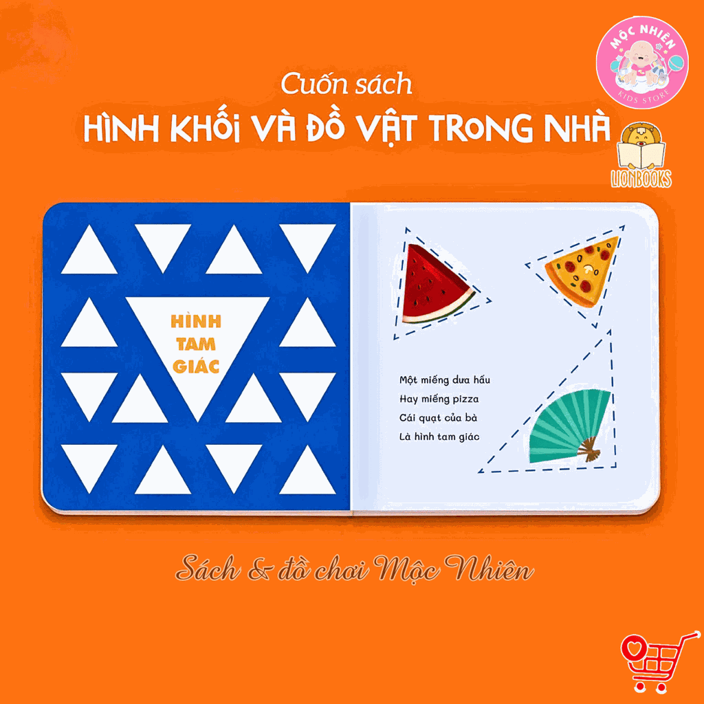 Bộ sách đầu tiên của bé 5 cuốn bồi cứng - Sách thơ cho bé sơ sinh, 0-6 tháng, 1 tuổi, em bé tập nói phát triển vốn từ - Lionbooks