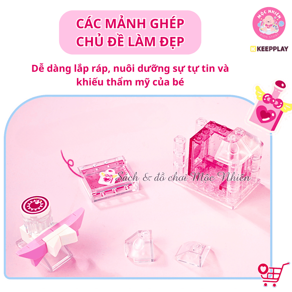 Đồ chơi lắp ráp xếp hình Keepplay 35020 - Đồ trang điểm (387 chi tiết)