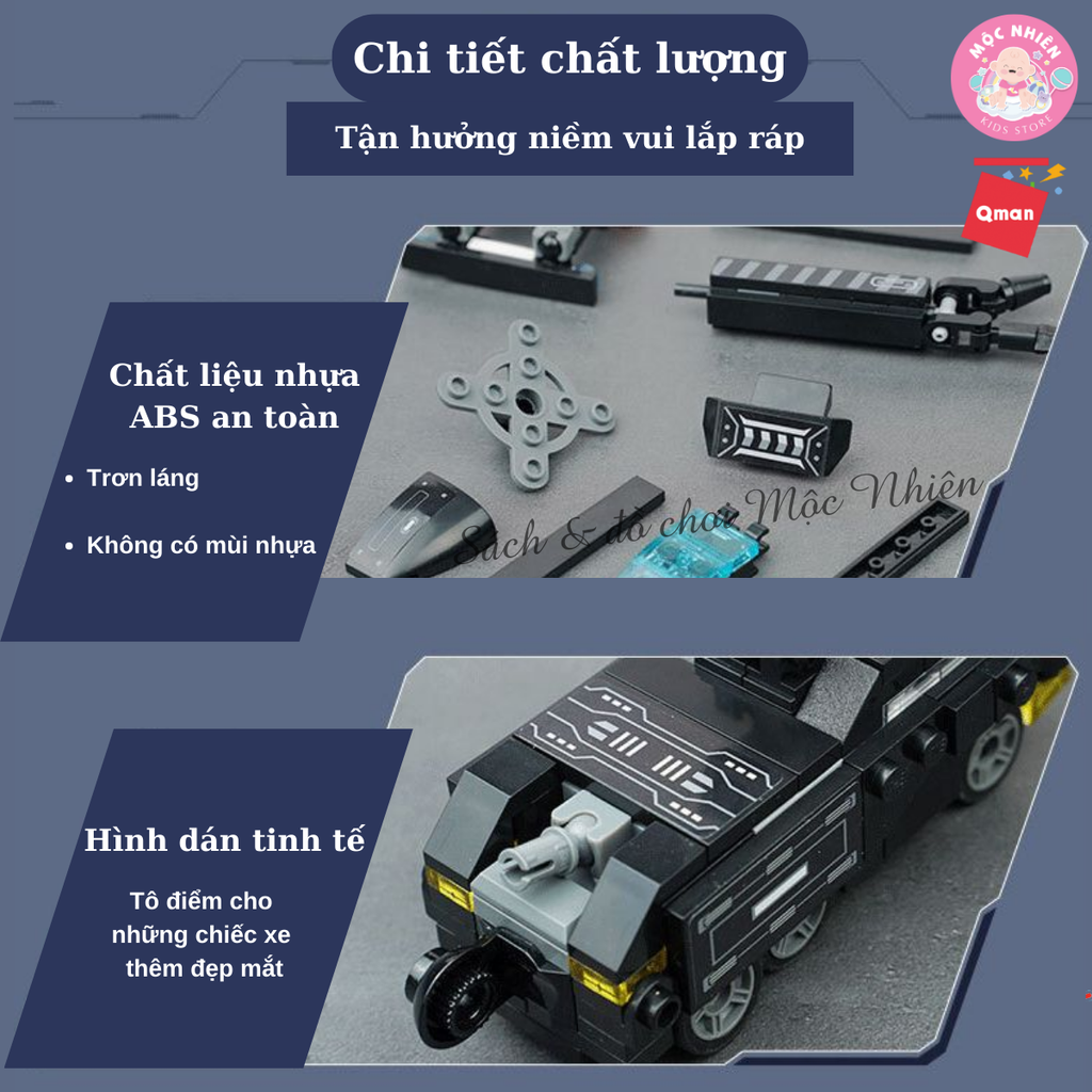 Đồ chơi lắp ráp xếp hình Robot Qman 41107 - Biệt đội cảnh sát (741 mảnh ghép)