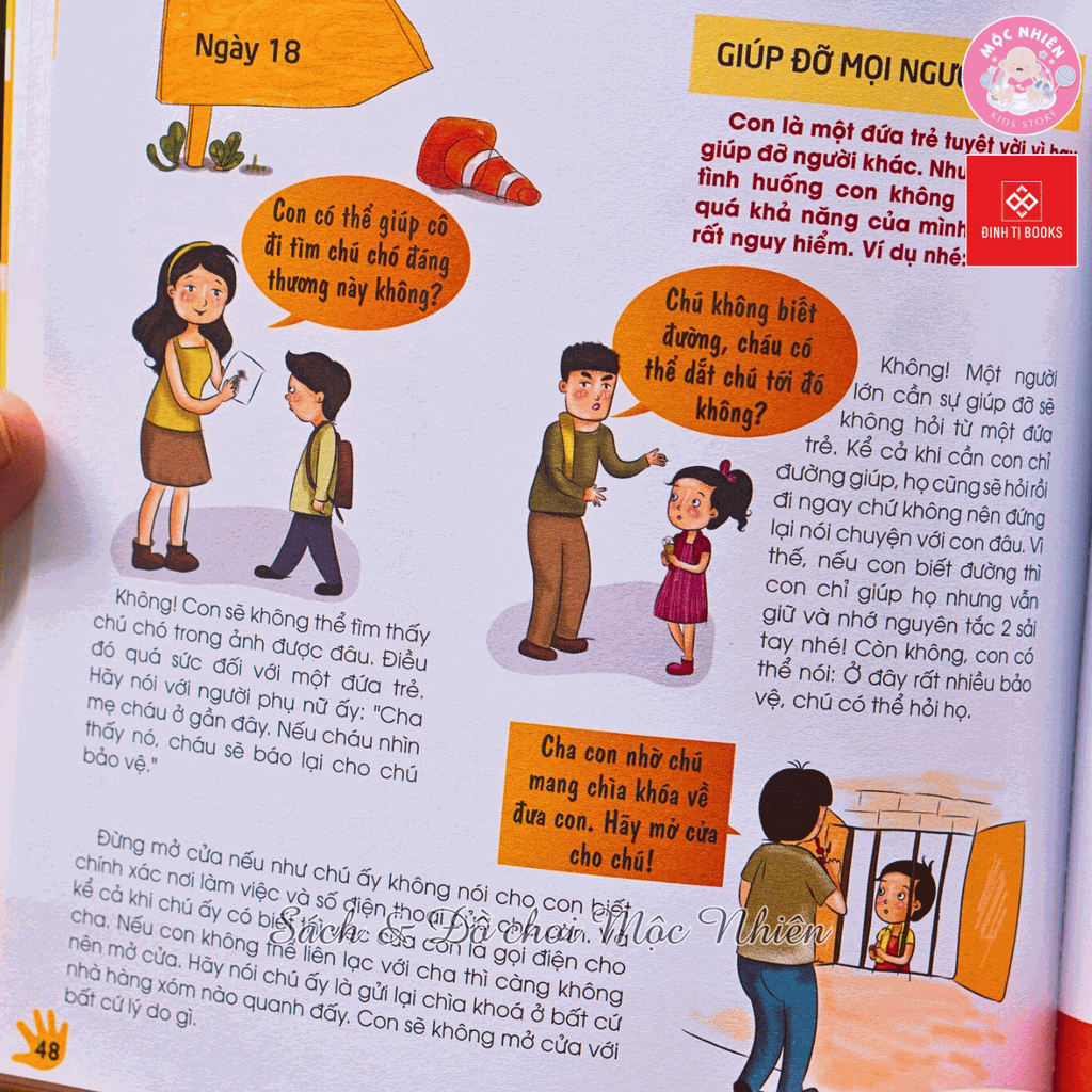 Sách - 30 ngày cùng con học hiểu về chống xâm hại - Đinh Tị Books