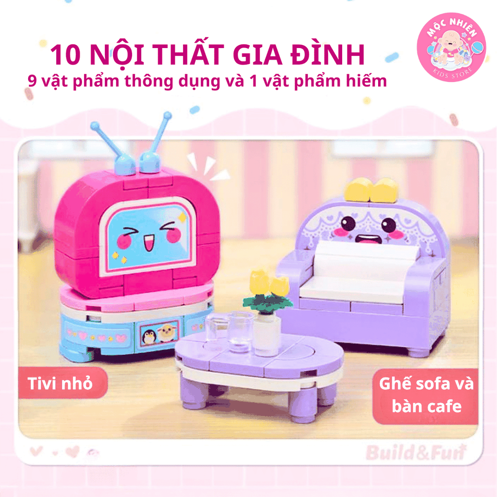 Đồ chơi lắp ráp Qman 35016 - Cuộc sống ấm áp (450 chi tiết) - Dành cho bé từ 6 tuổi