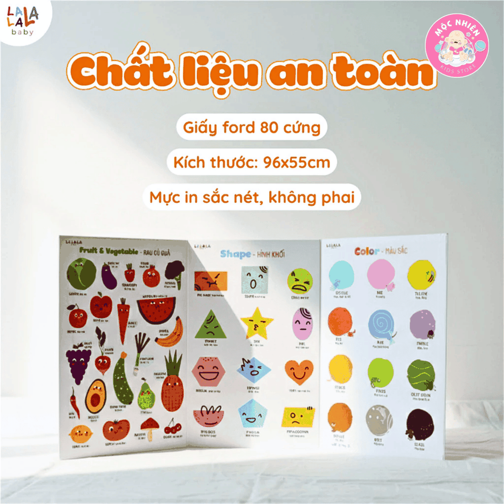 Combo 03 Bảng gấp thông thái PLUS có tích hợp công nghệ đọc với bút chấm đọc Lala magic pen của Lalala baby