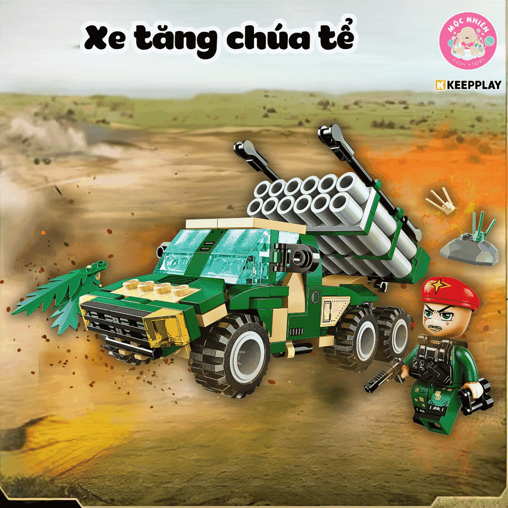 Đồ chơi lắp ráp, xếp hình Keepplay 25001 - Biệt đội vì hòa bình (896 chi tiết)