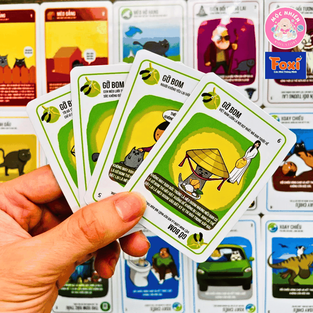 Board game - Thẻ bài Mèo Oẳng-Mèo Zombie-của Foxi Toy - Trò chơi gia đình-bạn bè-hấp dẫn-kịch tính