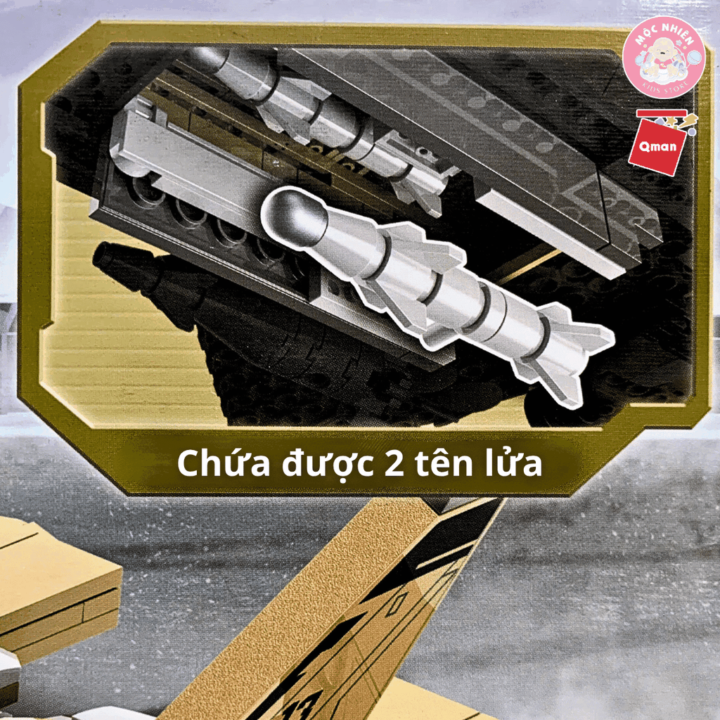 Đồ chơi lắp ráp xếp hình Qman 22013 - Tiêm kích 376 chi tiết (có 03 nhân vật minifigues)