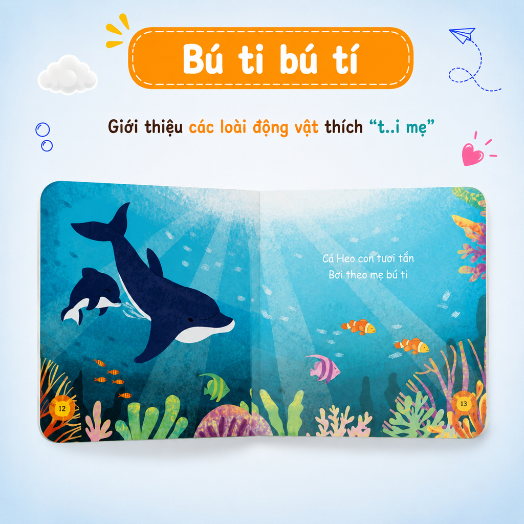 Bộ 02 cuốn sách Bồi cứng - Muôn điều kì diệu Phần 1 (Trứng ơi dậy thôi và Bú ti bú tí) - Lionbooks