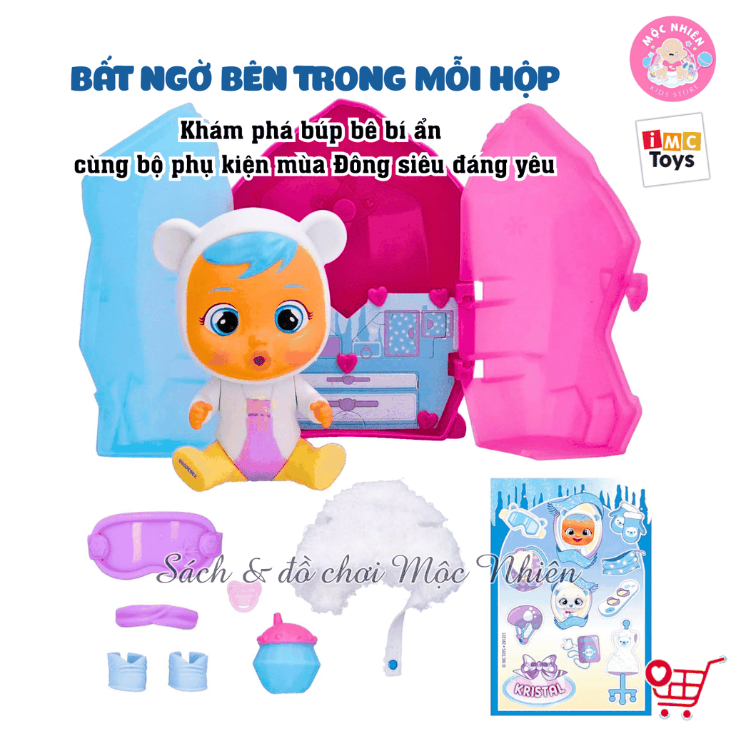 Búp bê Cry Babies Magic Tears Keep Me Warm - IMC Toys