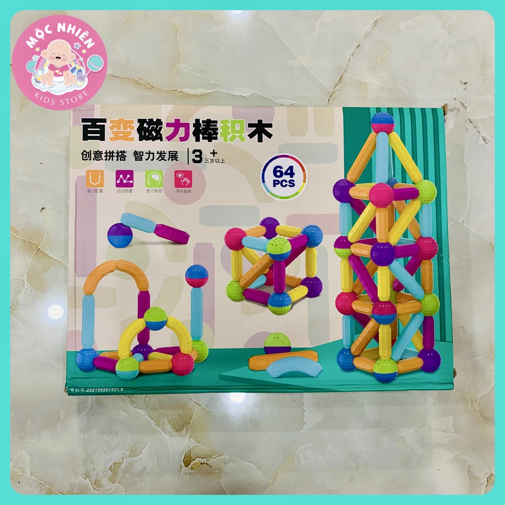 Đồ chơi xếp hình nam châm que Magnetic Sticks