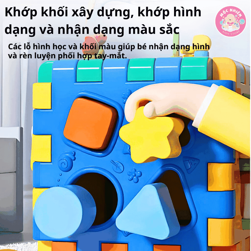 Đồ chơi Montessori khối hoạt động học và chơi Goodway