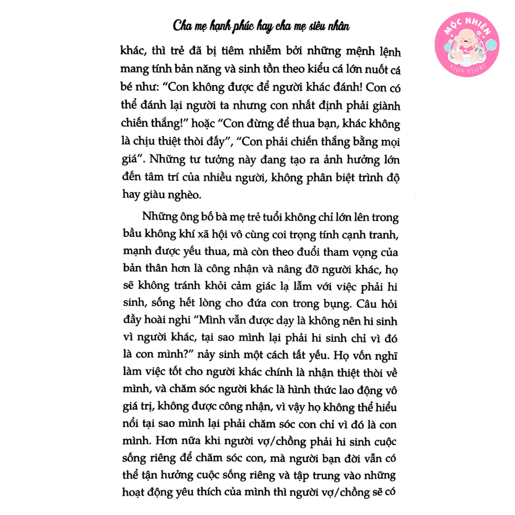Sách - Cha mẹ hạnh phúc hay cha mẹ siêu nhân -Ehomebooks