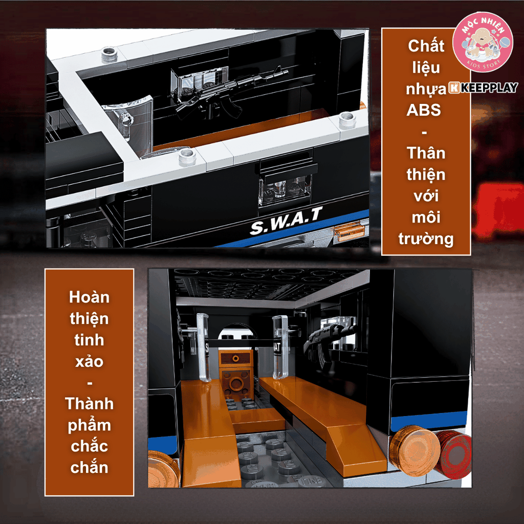 Đồ chơi lắp ráp xếp hình Keepplay 11023 - Đội đặc nhiệm chống khủng bố (364 chi tiết)