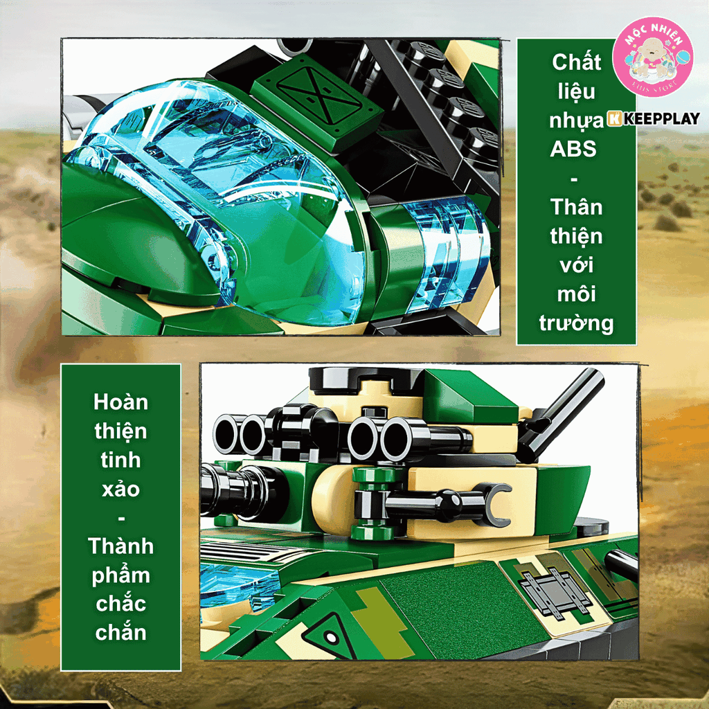 Đồ chơi lắp ráp, xếp hình Keepplay 25001 - Biệt đội vì hòa bình (896 chi tiết)